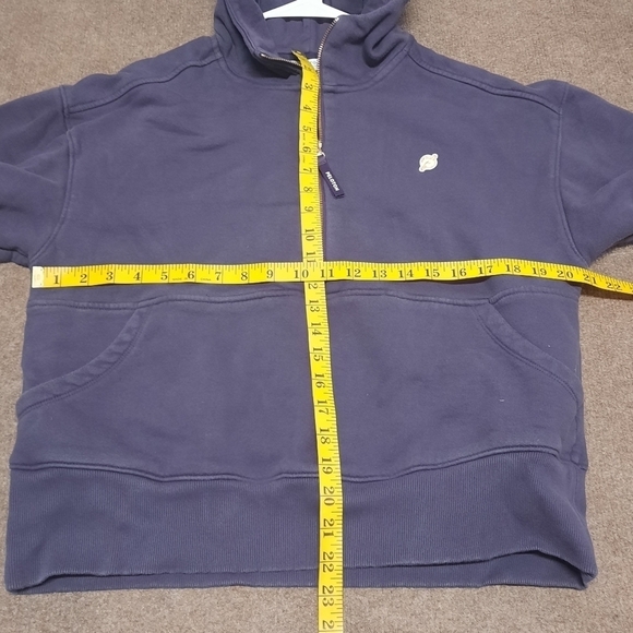 PETLOTON (Women's Medium) Chic 1/2 Zip Pullover Hoodie Purple- Arm Spellout - Picture 9 of 9